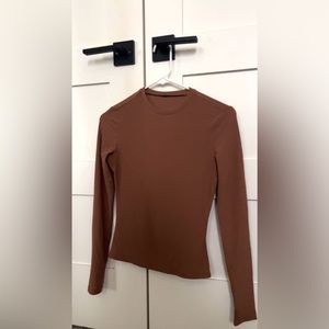 Brown long sleeve shirt